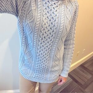 LLBean Fisherman’s Sweater - Women’s Small